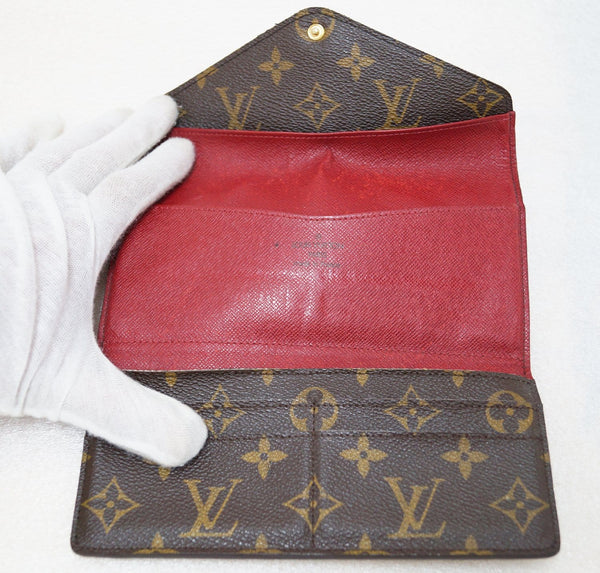 LOUIS VUITTON Monogram Canvas Sarah Wallet with Coin Purse