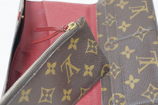 LOUIS VUITTON Monogram Canvas Sarah Wallet with Coin Purse