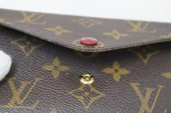 LOUIS VUITTON Monogram Canvas Sarah Wallet with Coin Purse