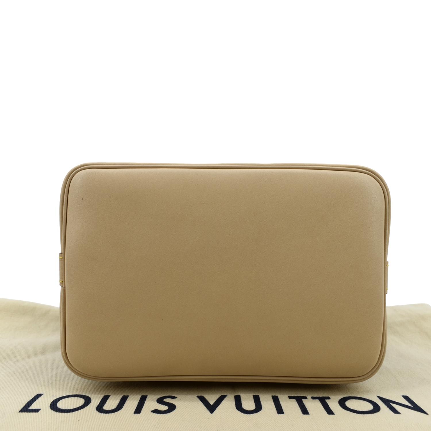 LOUIS VUITTON Monogram Noe BB Gold Buckle Shoulder Bag Brown