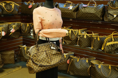 LOUIS VUITTON Damier Ebene Trevi GM 2way Shoulder Handbag