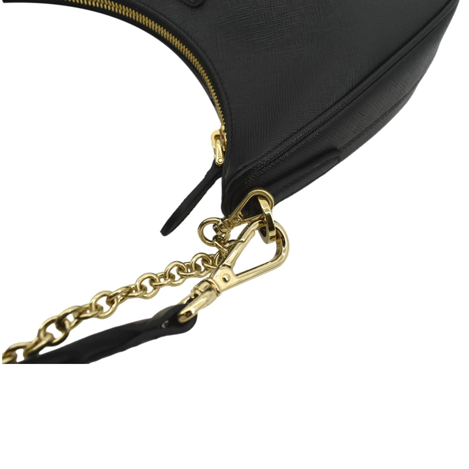 Prada Chain Crossbody Bag Tessuto and Saffiano Leather Small at