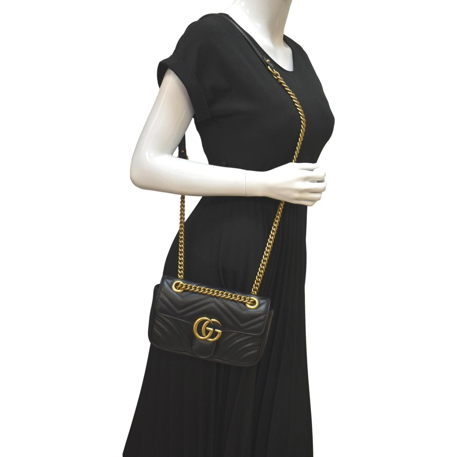 Gucci Marmont Women's Matelassé Leather Mini Shoulder Bag