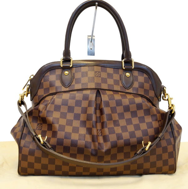 LOUIS VUITTON Damier Ebene Trevi GM 2way Shoulder Handbag