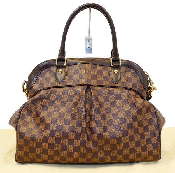 LOUIS VUITTON Damier Ebene Trevi GM 2way Shoulder Handbag