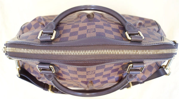 LOUIS VUITTON Damier Ebene Trevi GM 2way Shoulder Handbag