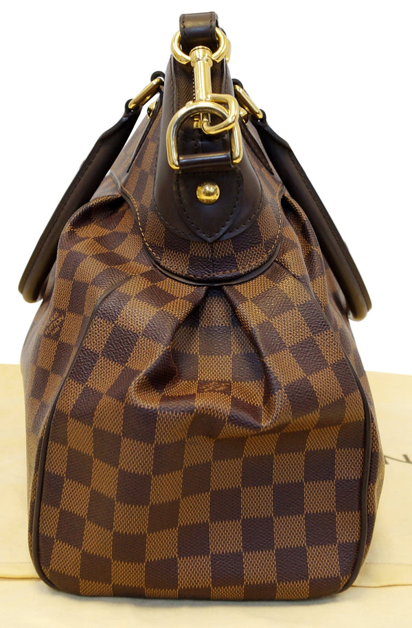 LOUIS VUITTON Damier Ebene Trevi GM 2way Shoulder Handbag