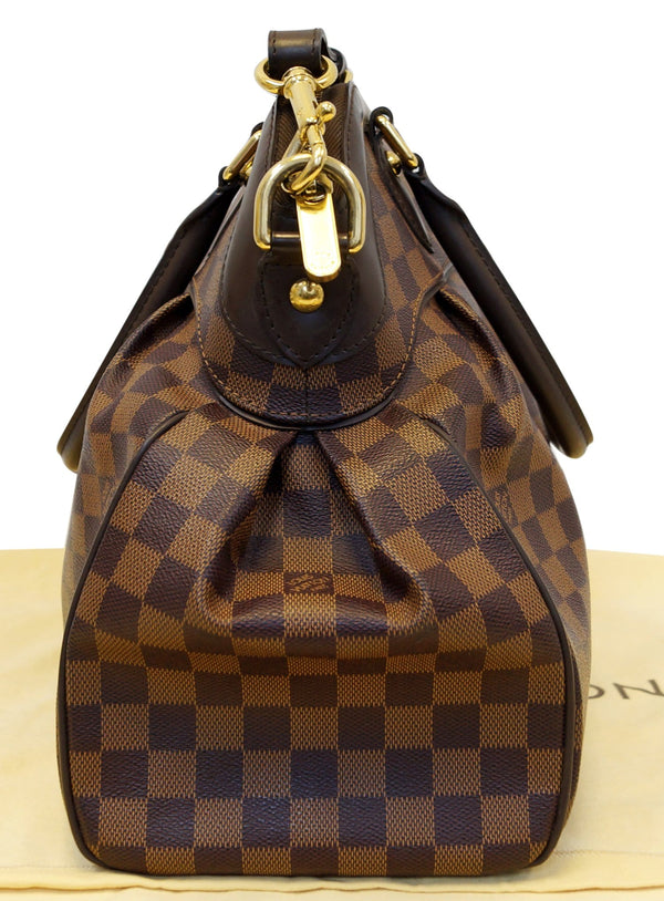 LOUIS VUITTON Damier Ebene Trevi GM 2way Shoulder Handbag