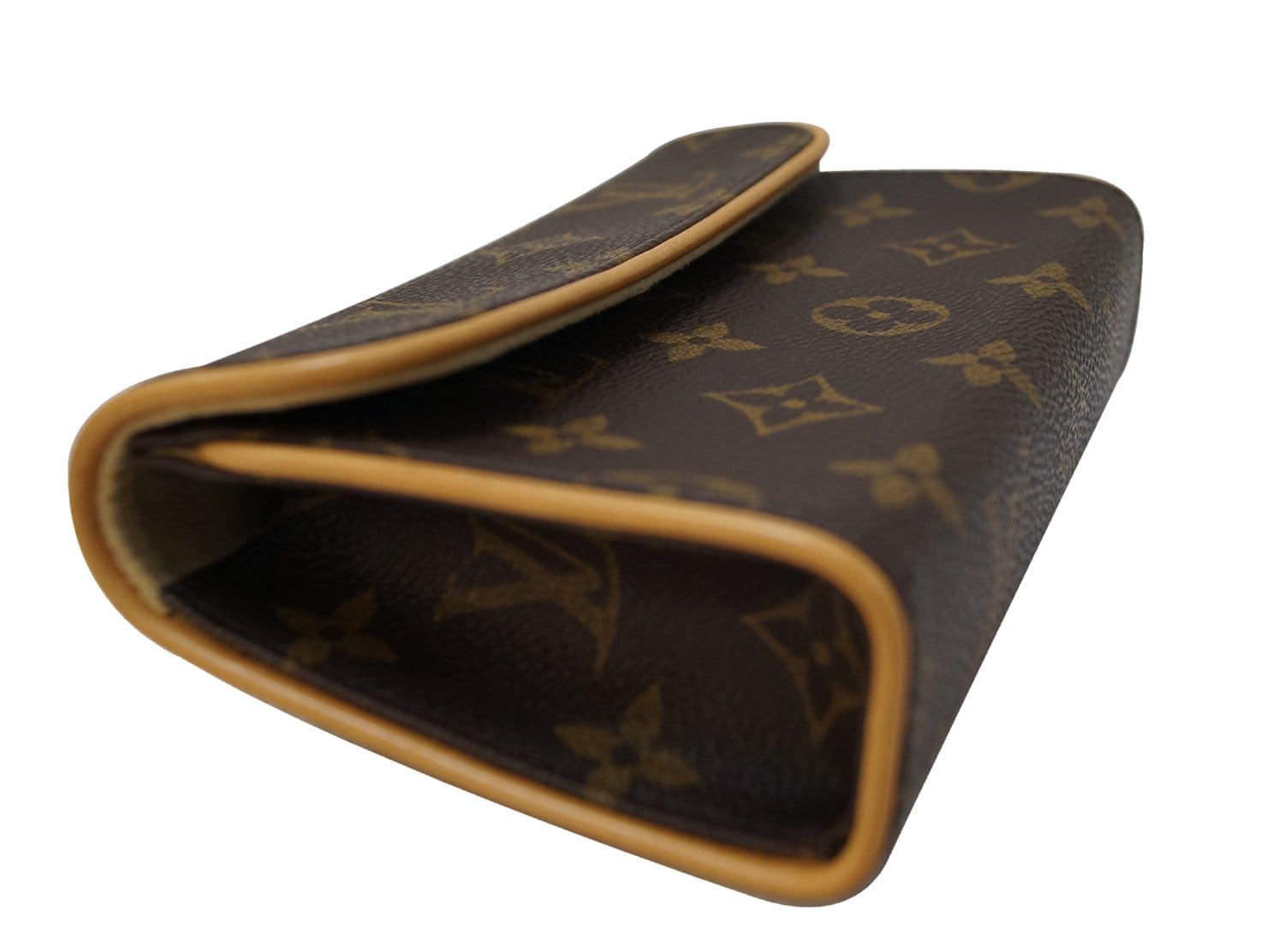 Louis+Vuitton+Pochette+Florentine+Pouch+S+Brown+Leather for sale online