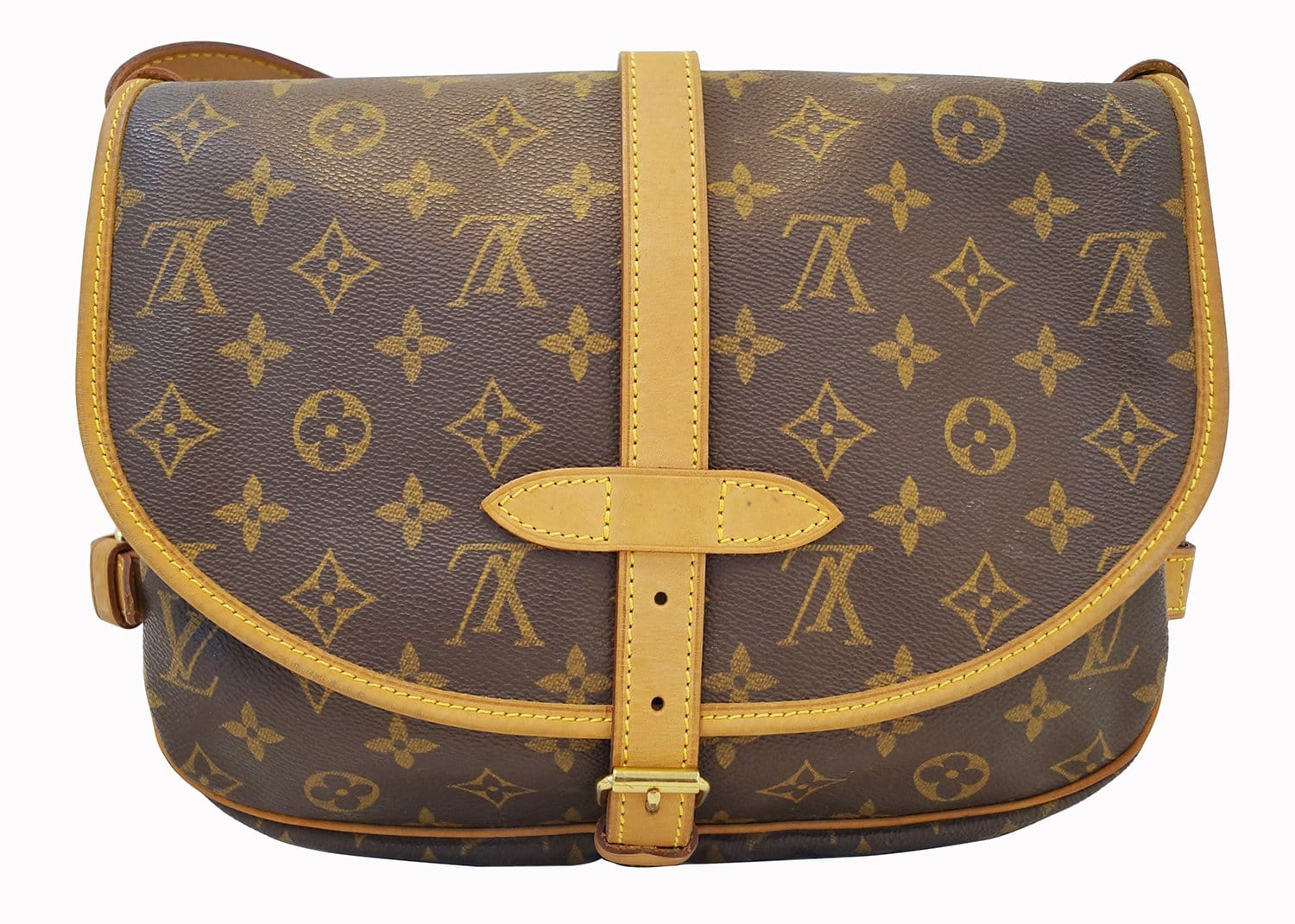 LOUIS VUITTON. Bag in monnogrammed coated canvas and smo…