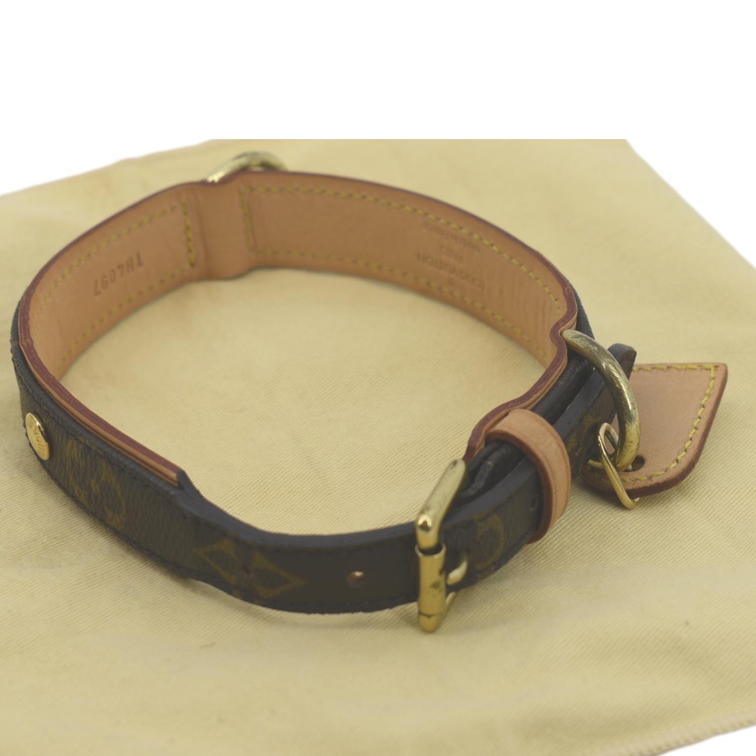 LOUIS VUITTON Monogram Baxter Dog Collar 1125157