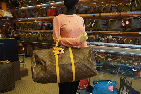 LOUIS VUITTON Keepall 60 Monogram Travel Handbag