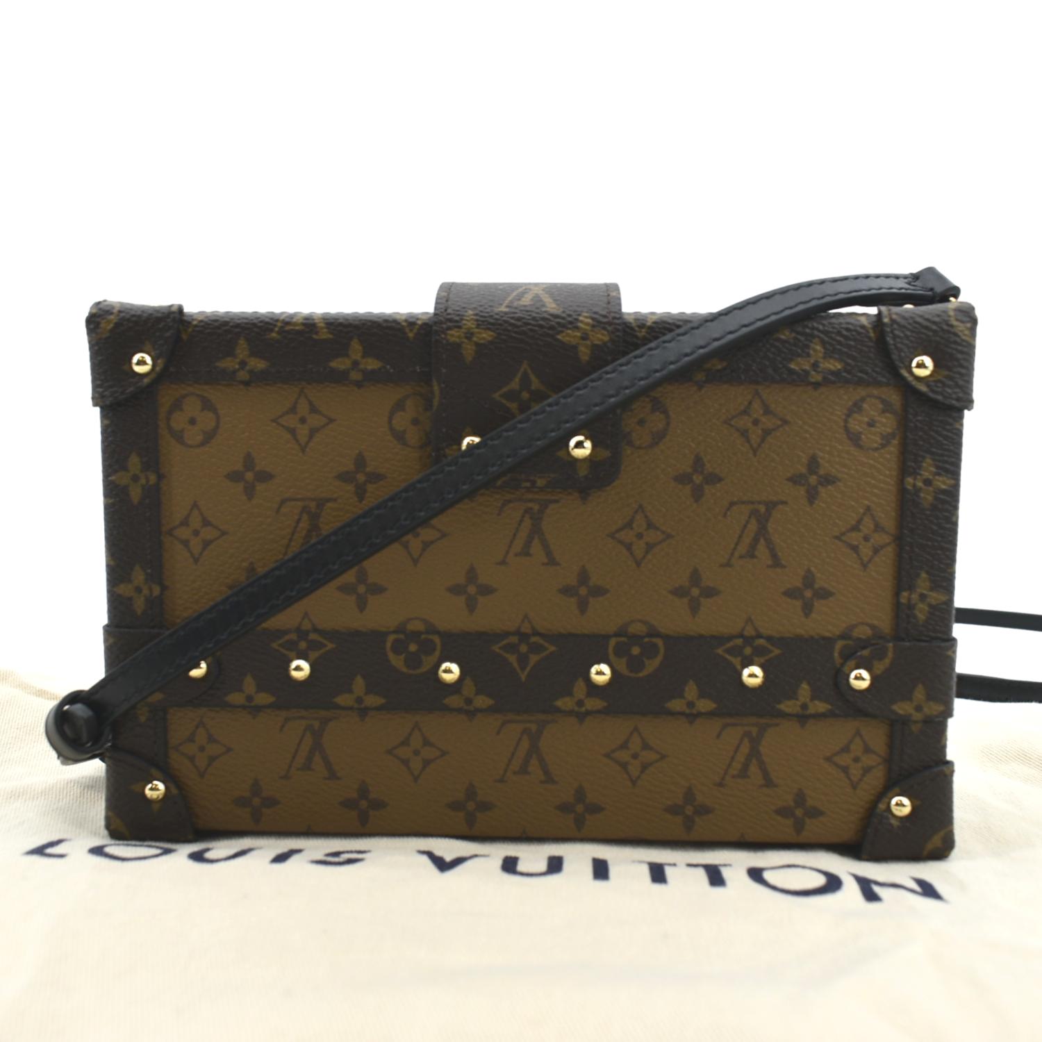 Louis Vuitton Petite Malle Graphic Print Leather Crossbody Bag Black/Multicolor