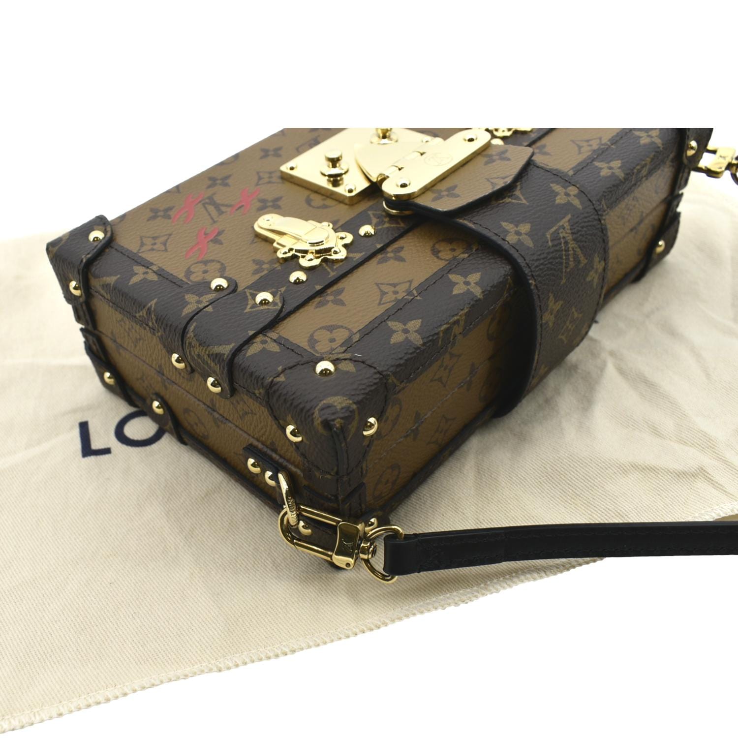 Sold at Auction: Louis Vuitton Petite Malle Strass Bag (1 of 5)