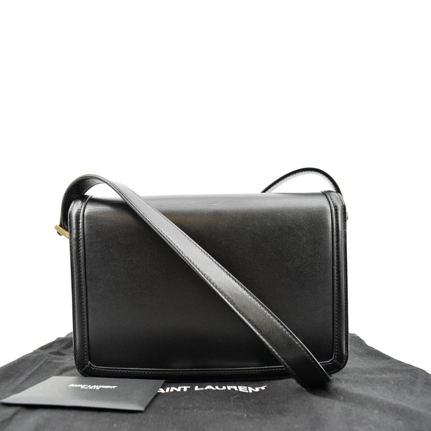 Solferino Medium Leather Crossbody Bag in Black - Saint Laurent