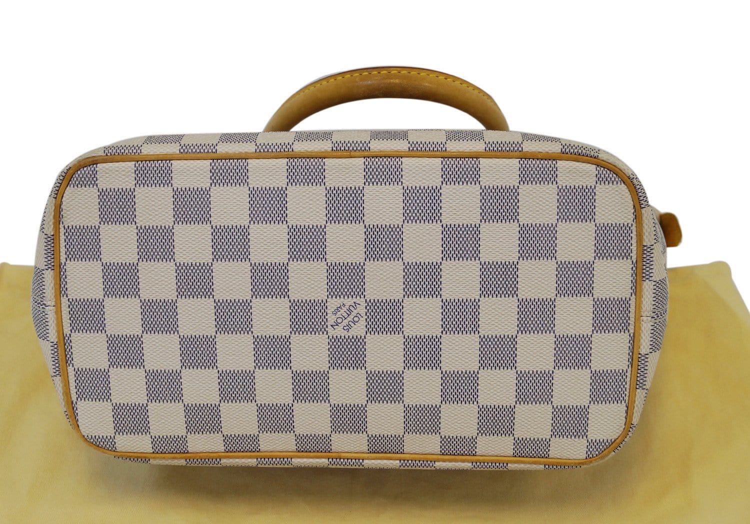 Louis Vuitton Damier Azur Canvas Saleya PM Tote Bag Handbag For