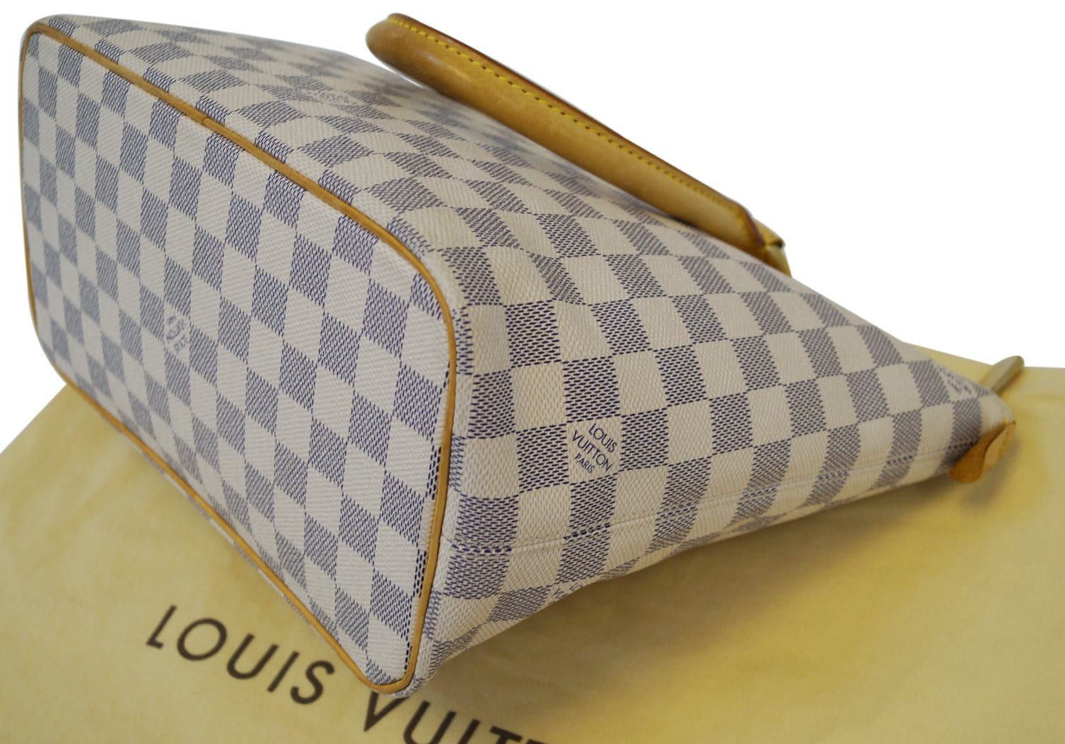 Louis Vuitton Azul Damier Saleya PM Tote Bag N51186 PVC Canvas Leather  #5526P
