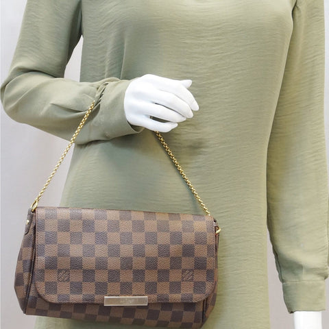 LOUIS VUITTON Favorite MM Damier Ebene Crossbody Bag