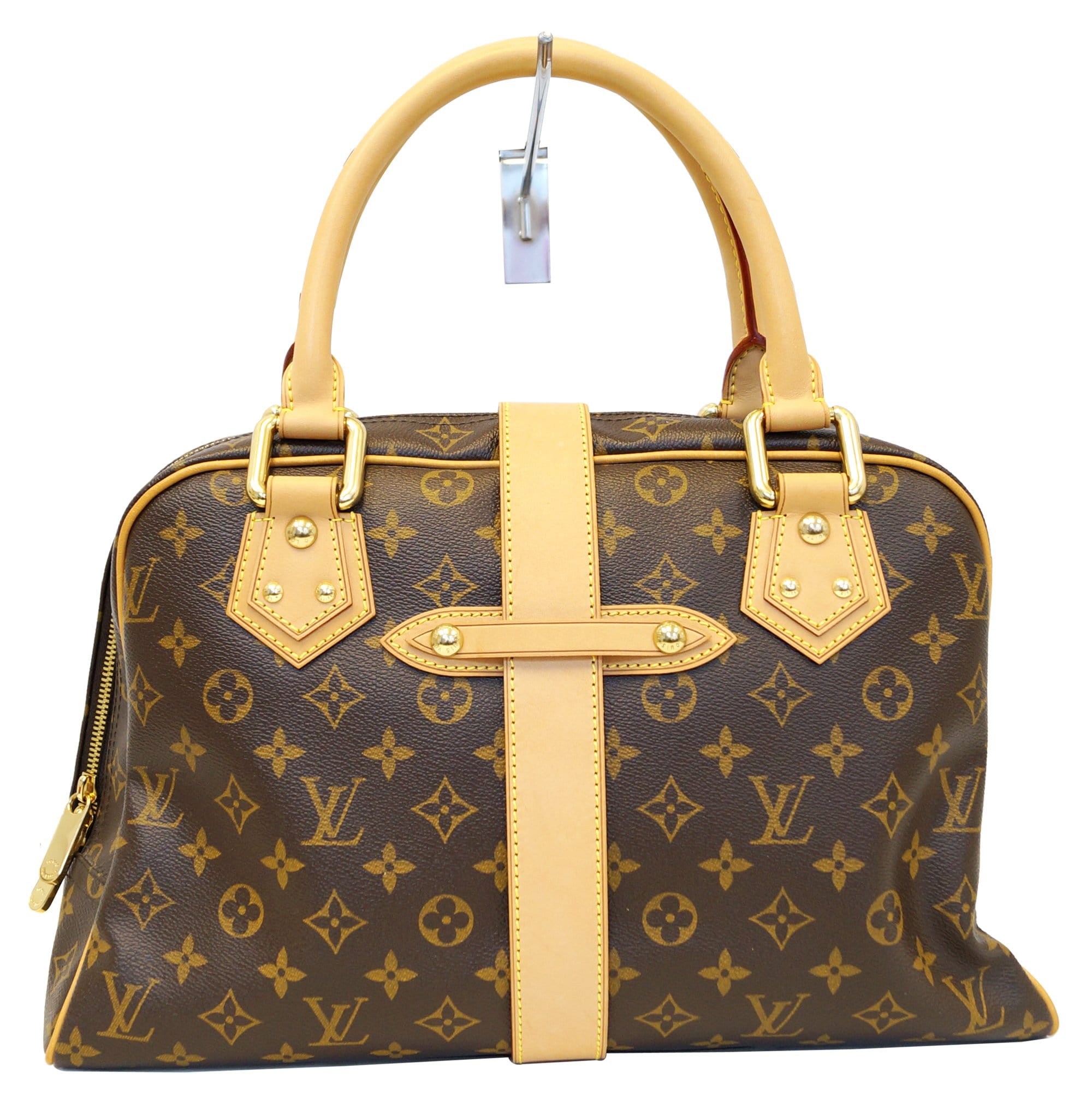 Cloth satchel Louis Vuitton Brown in Cloth - 27581298