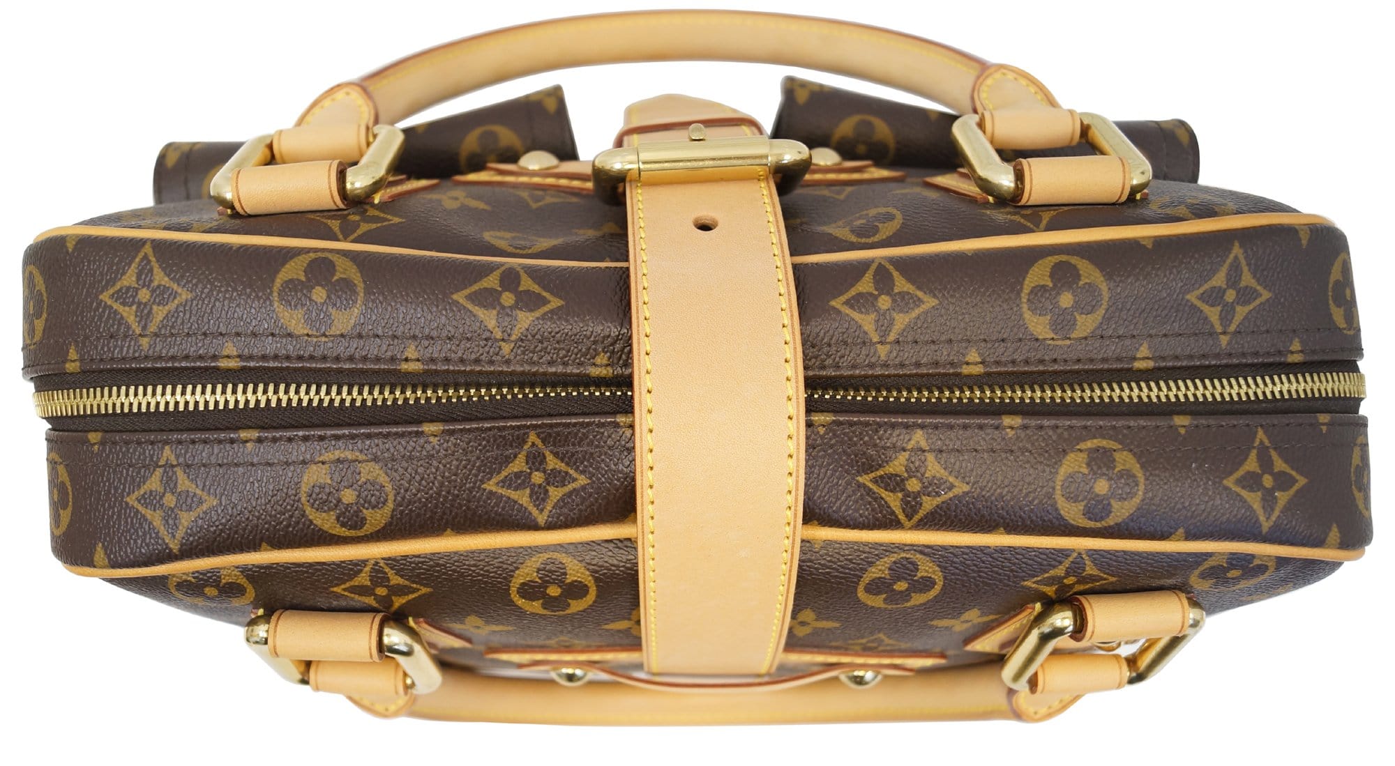 Manhattan leather handbag Louis Vuitton Brown in Leather - 32736120