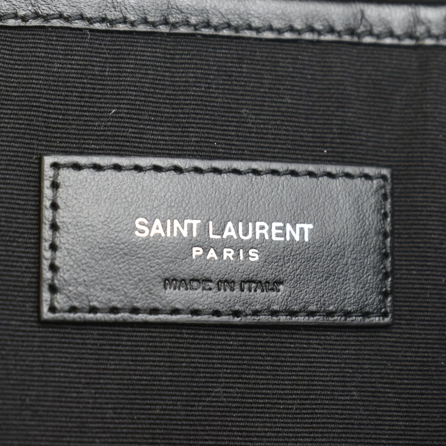 Saint Laurent Dark Grey Wool Classic Backpack Saint Laurent Paris