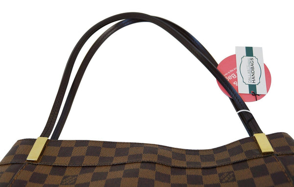 LOUIS VUITTON Damier Ebene Marylebone GM Shoulder Handbag 