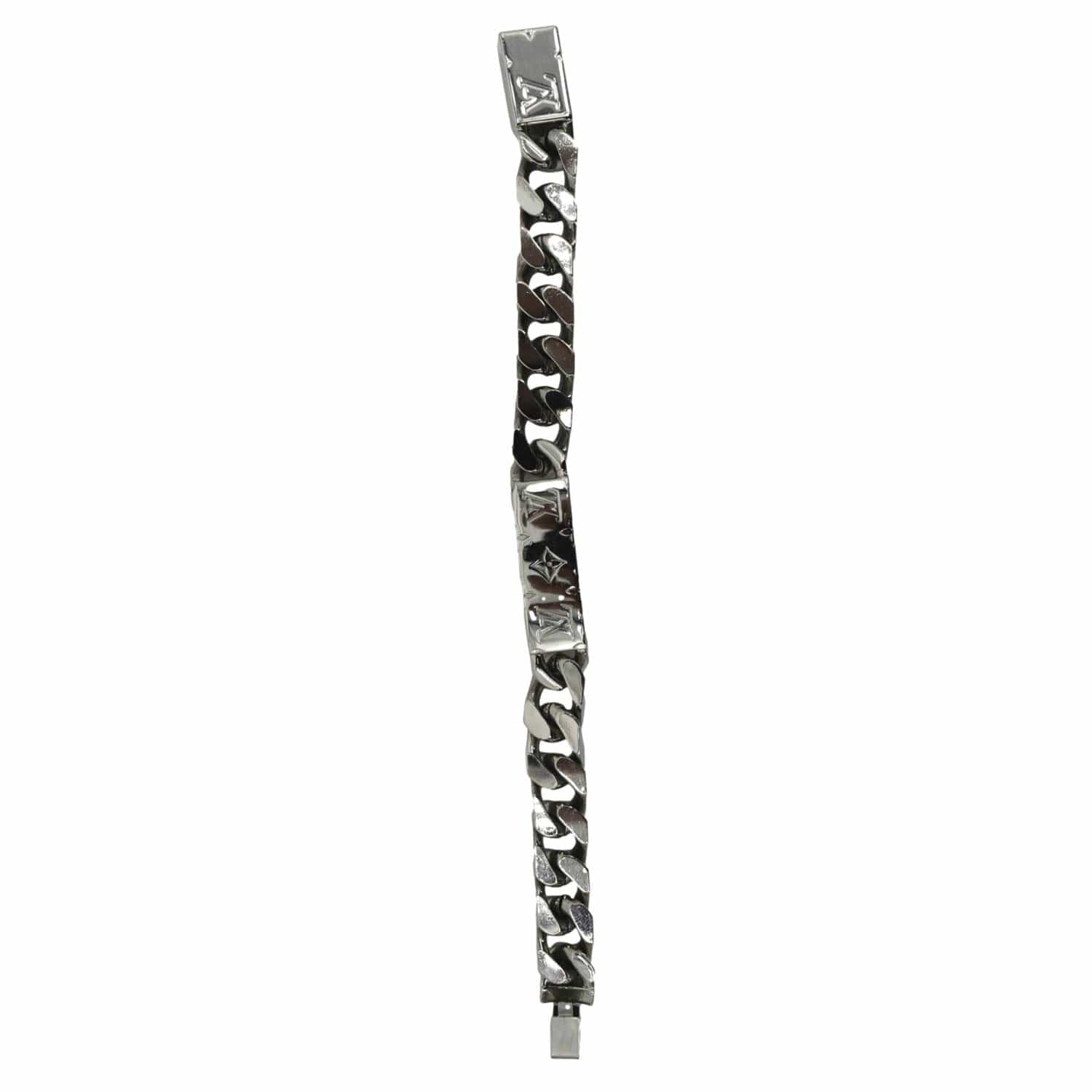 Louis Vuitton Monogram Chain Bracelet, Silver