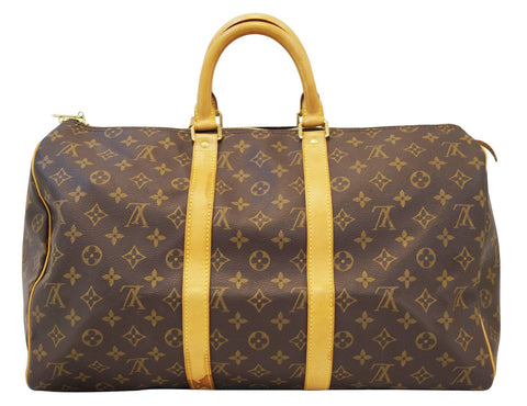 LOUIS VUITTON Monogram Keepall 45 Boston Bag