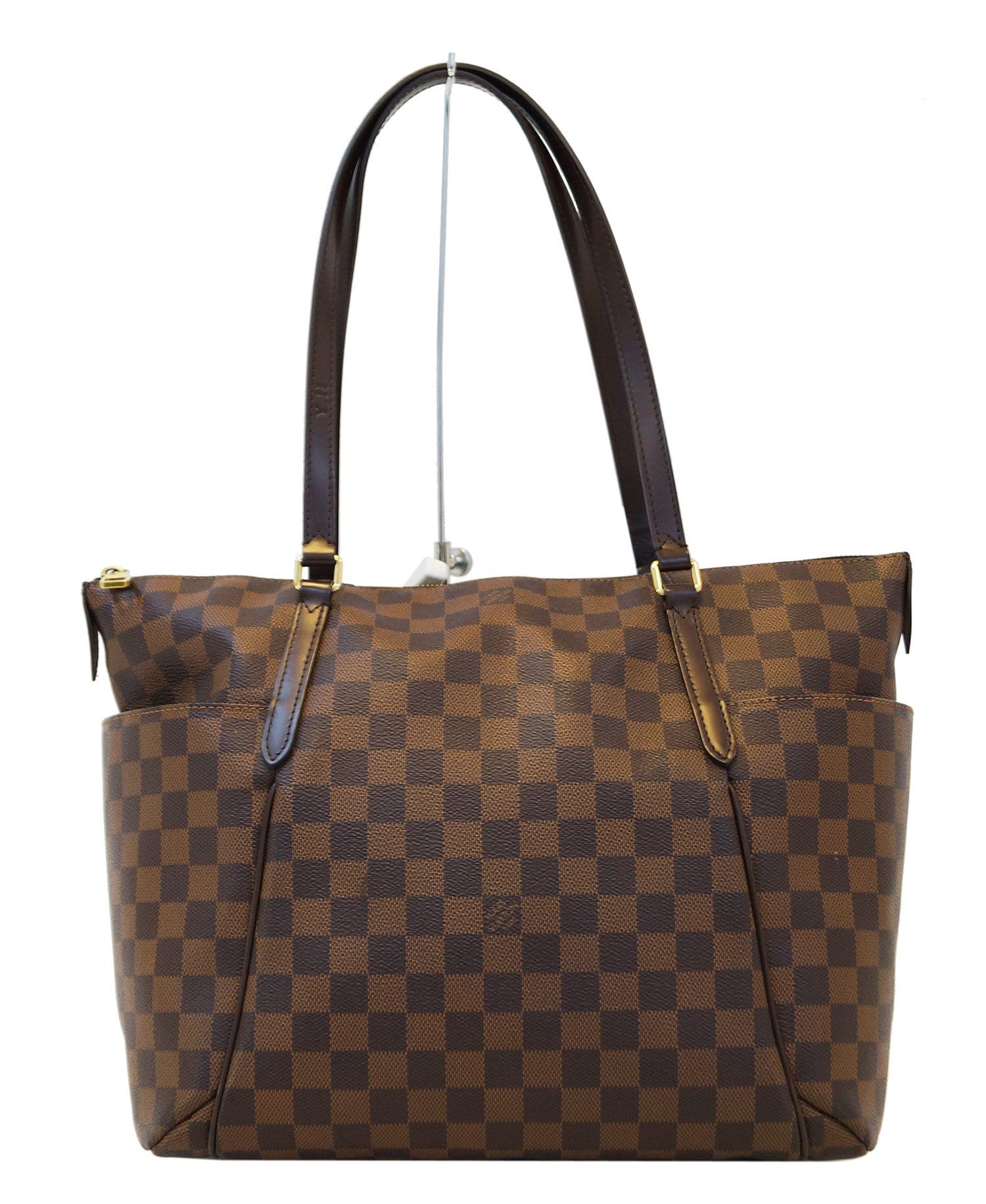 Louis Vuitton Hand Bag Alma MM Damier With Large Damier Wristlet.