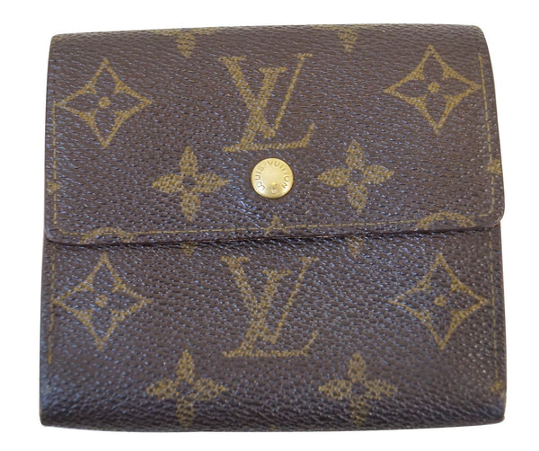 LOUIS VUITTON Brown Elise Bifold Two In One Custom Made Wallet