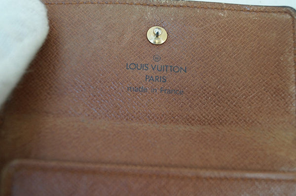 LOUIS VUITTON Brown Elise Bifold Two In One Custom Made Wallet