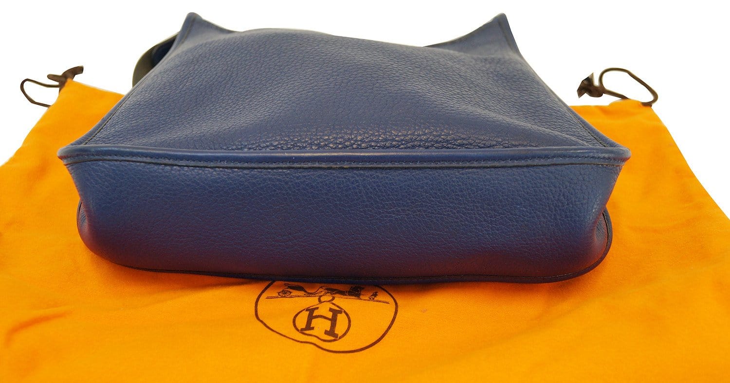 Hermes Vespa PM Navy Epsom Leather SHW Shoulder Bag, 2006 at 1stDibs