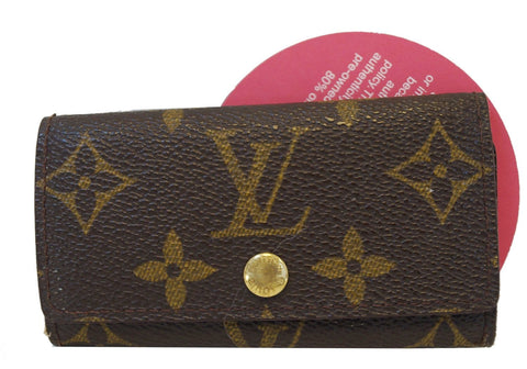 Louis Vuitton Monogram Canvas Case 4 Keys Holder front view