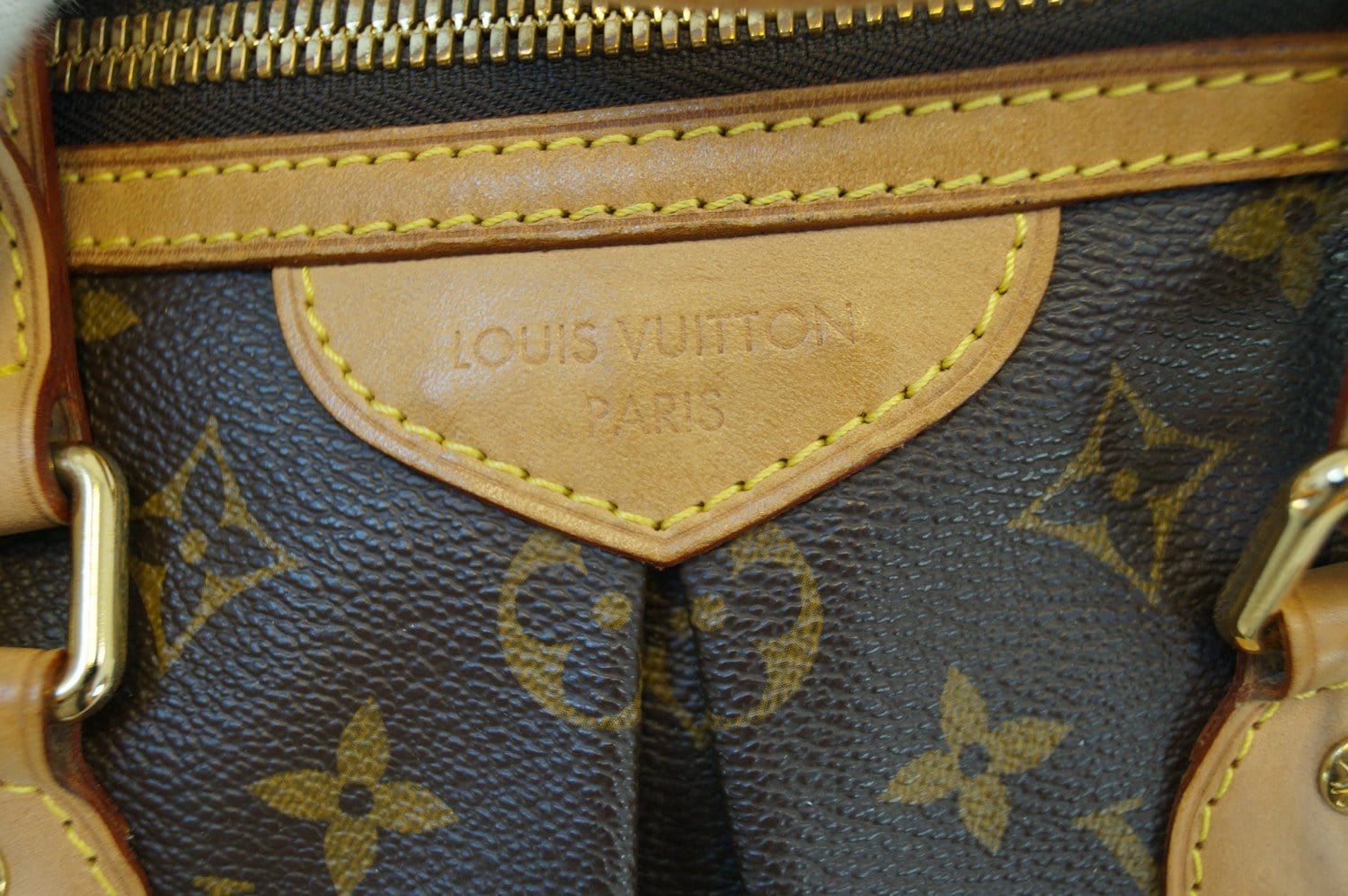 Louis Vuitton Palermo PM Monogram Purse Shoulder Bag Crossbody Tote LV Zip  Brown