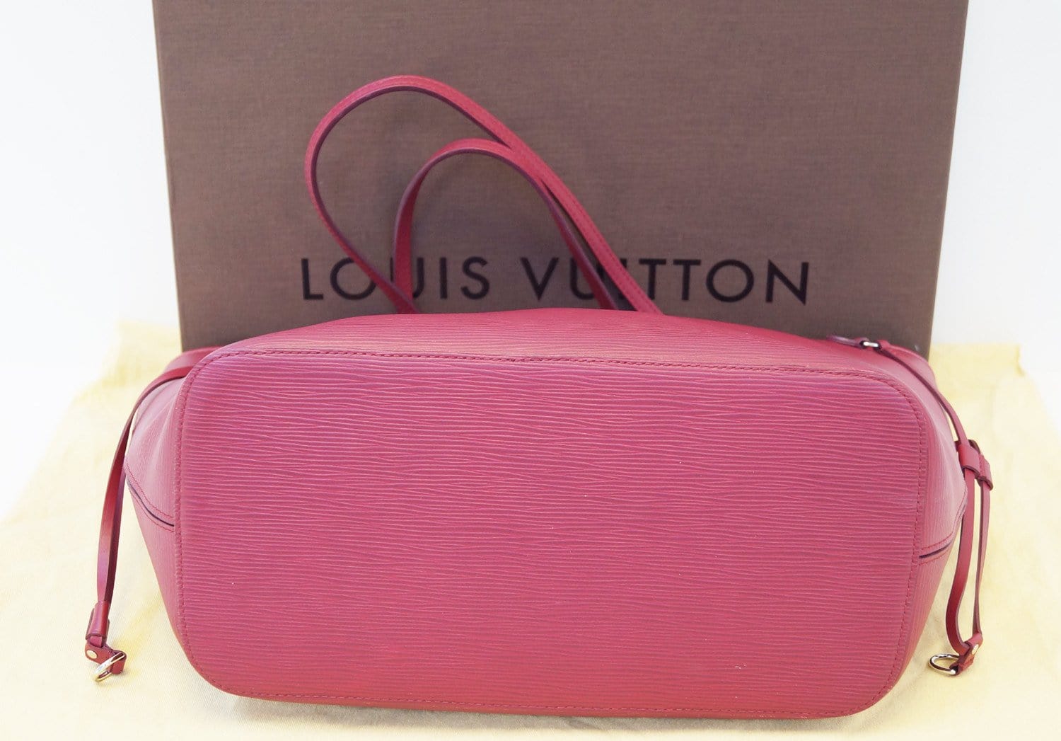 RARE😍Authentic Limited LOUIS VUITTON Neverfull MM V Grenade Fuchsia TOTE