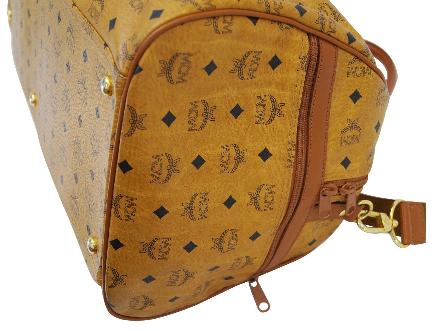MCM Cognac Boston Speedy Handbag 25 Vintage Brown Multi Leather Satchel  Germany, Luxury, Bags & Wallets on Carousell