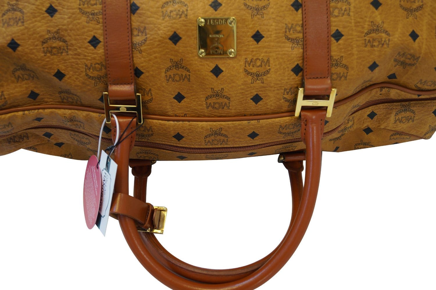 Boston leather handbag MCM White in Leather - 31828874