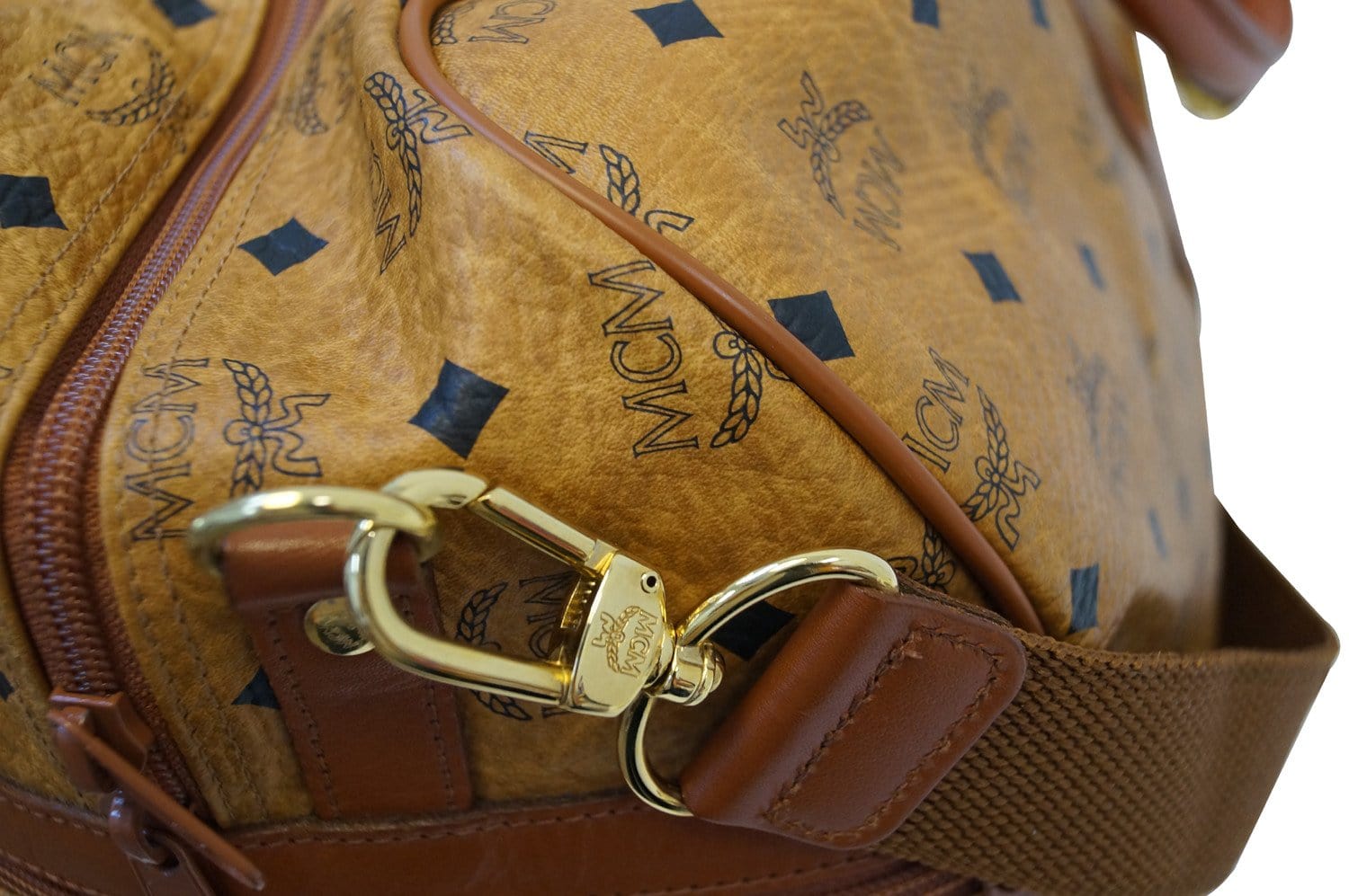 Boston leather handbag MCM Camel in Leather - 32542600