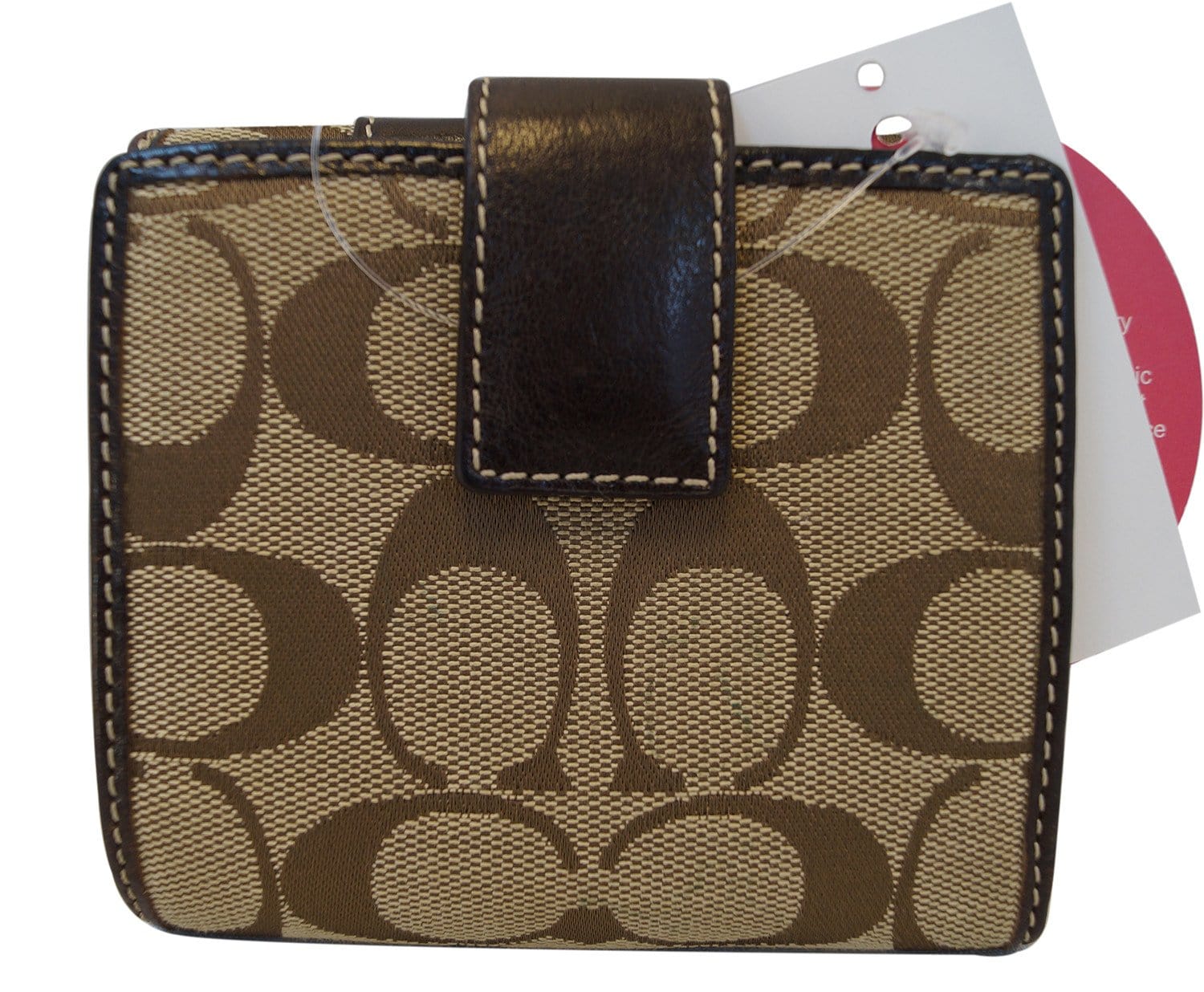 NEW Coach Brown Tech Phone Wallet Monogram Signature Canvas Wallet Clutch  Bag For Sale at 1stDibs