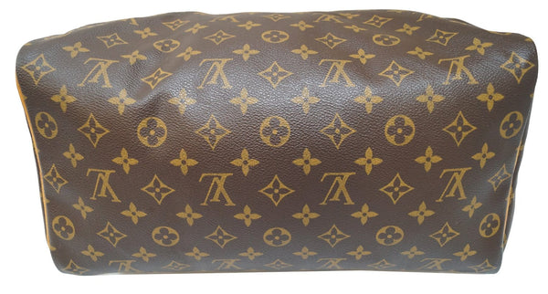 LOUIS VUITTON Monogram Canvas Speedy 35 Satchel Brown Bag