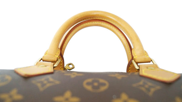 LOUIS VUITTON Monogram Canvas Speedy 35 Satchel Brown Bag