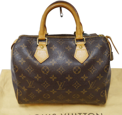 LOUIS VUITTON Monogram Canvas Speedy 25 Satchel Handbag