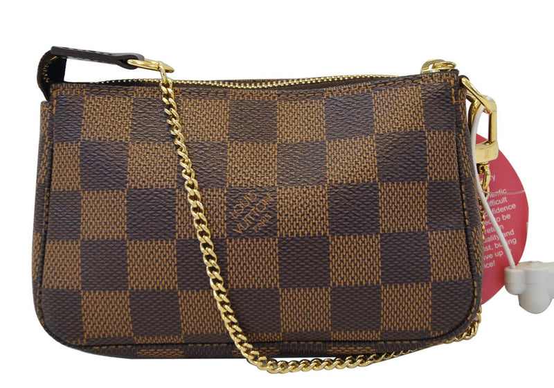 Pochette Accessories Mini Damier Ebene T&B – Keeks Designer Handbags