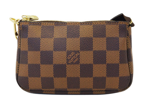 LOUIS VUITTON Damier Ebene Mini Pochette Accessoires Pouch