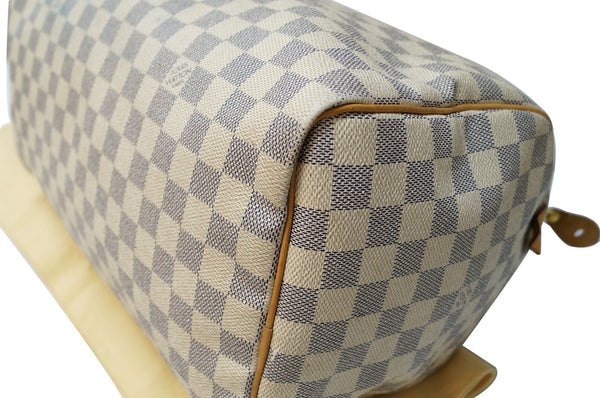 LOUIS VUITTON Damier Azur Speedy 35 Satchel Bag