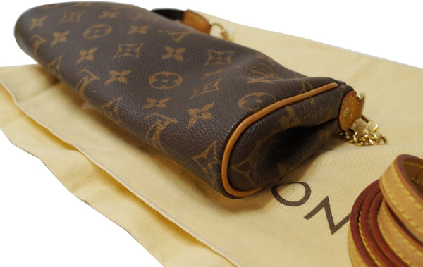 LOUIS VUITTON Monogram Canvas Pochette Eva Clutch Crossbody Bag