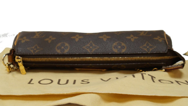 LOUIS VUITTON Monogram Canvas Pochette Eva Clutch Crossbody Bag