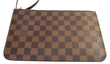 LOUIS VUITTON Damier Ebene Neverfull GM Pochette Wristlet Clutch 