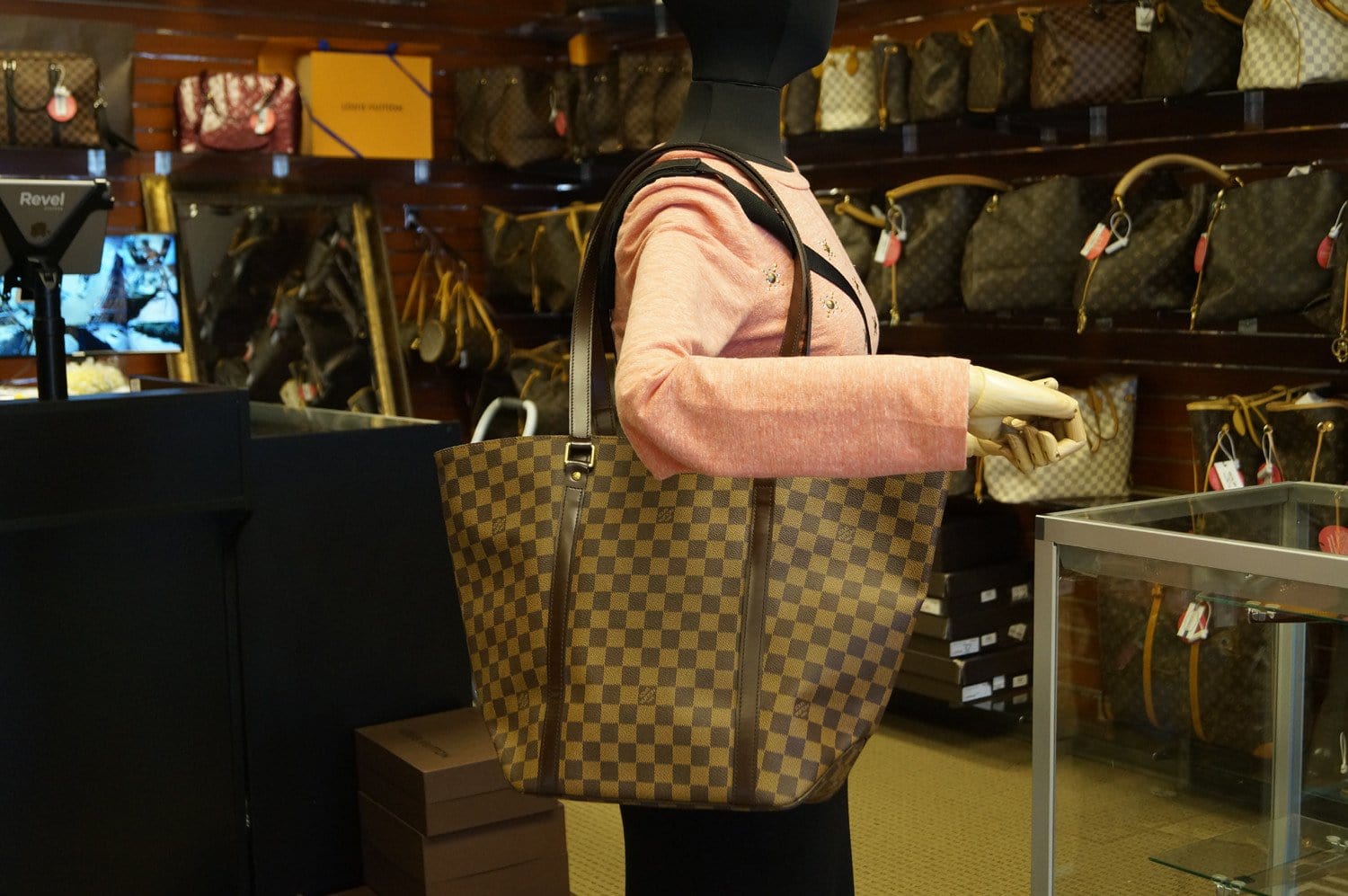 Louis Vuitton Paper Shopping Bag 9.8 L x 4.4 W x 14.1 H Medium M NEW!