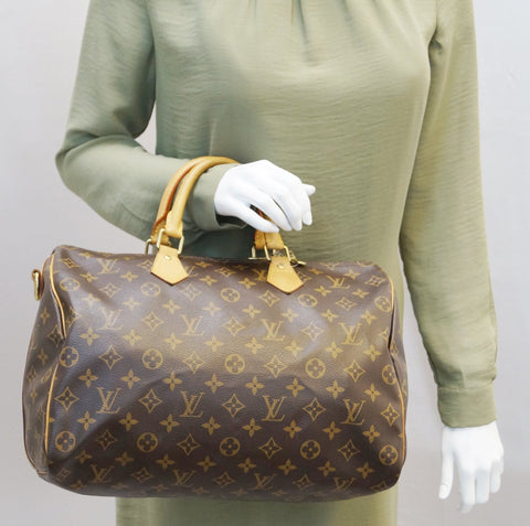 LOUIS VUITTON Monogram Canvas Speedy 35 Bandouliere Shoulder Bag